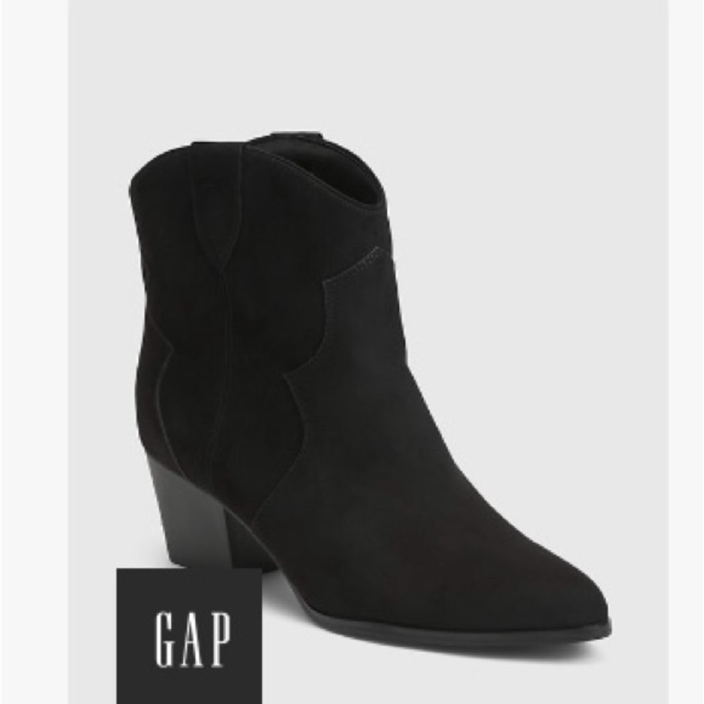 Gap suede western booties, size women’s 9